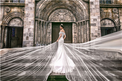 欧美旅拍婚纱照婚纱摄影旅行-古堡