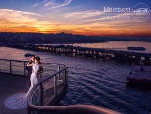 土耳其婚纱照-伊斯坦布尔的浪漫夜景