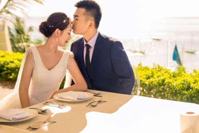 长滩岛沙滩度假主题婚礼塞班岛婚礼拍摄-海外婚礼策划