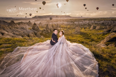土耳其婚纱照-童话般的热气球王国为我们见证