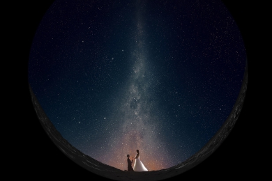 薄荷岛婚纱摄影-浪漫夕阳夜景